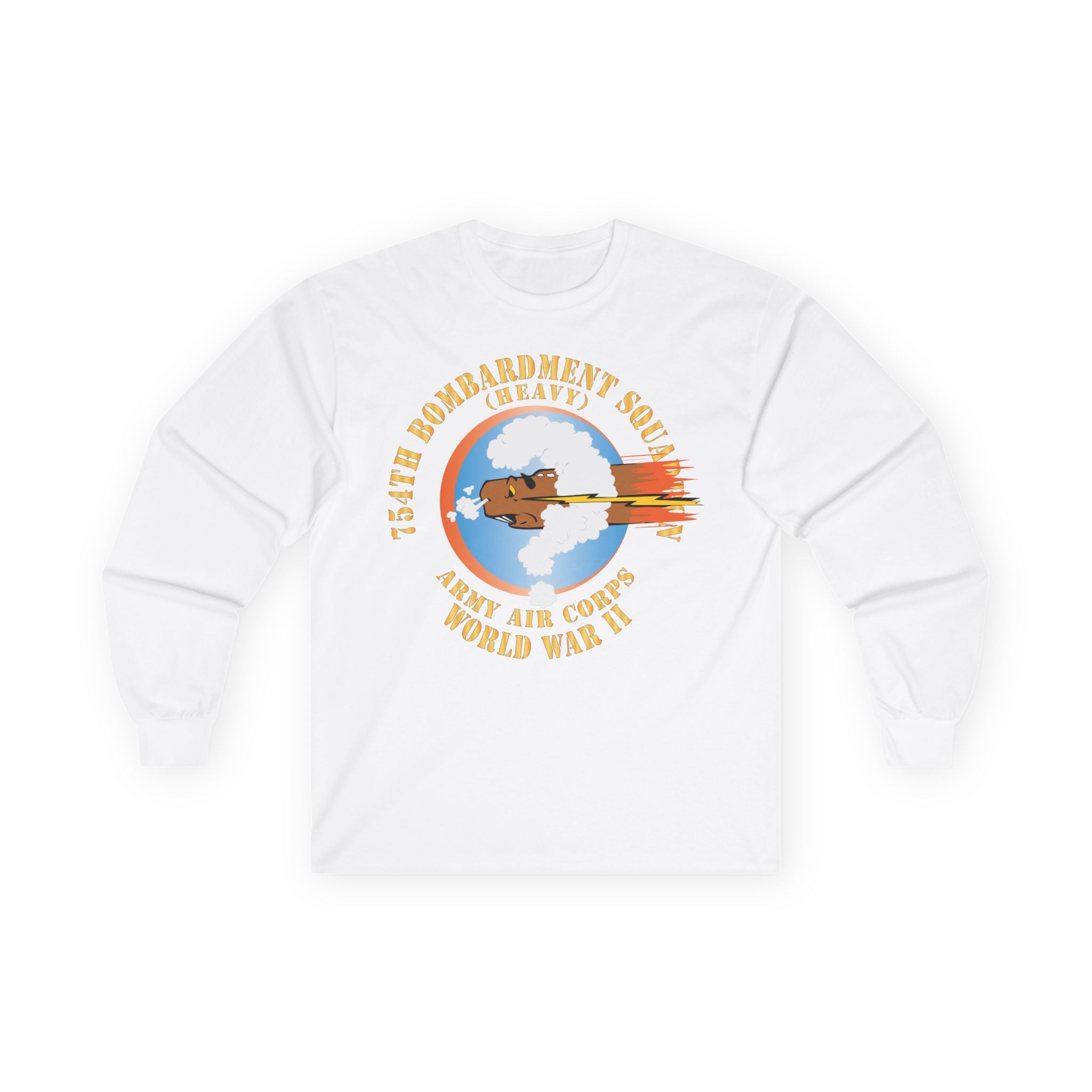 Unisex Long Sleeve Tee - AAC - 754th Bombardment Squadron - Army Air Corps - WWII X 300