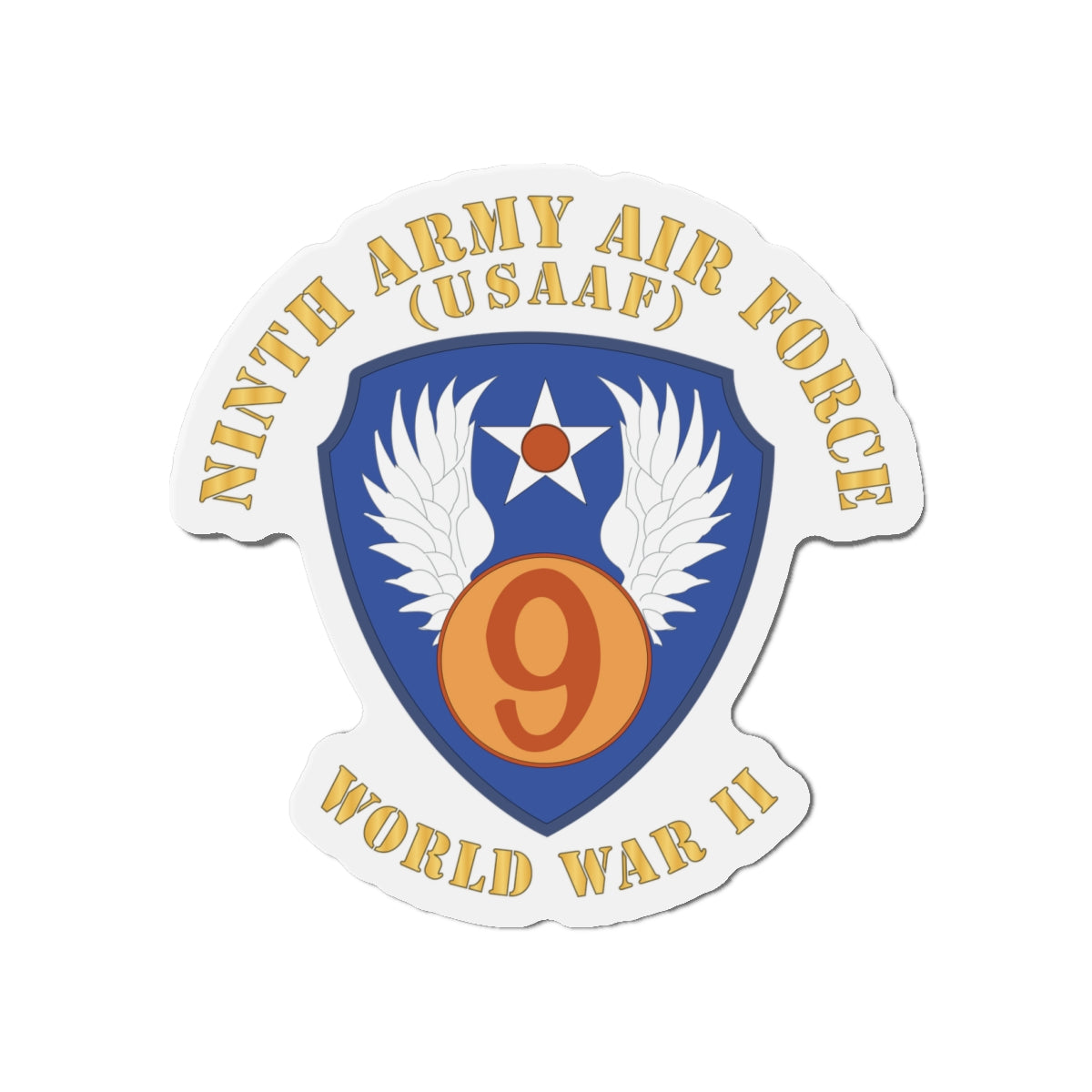 Die-Cut Magnets - AAC - SSI - 9th Air Force - WWII - USAAF x 300