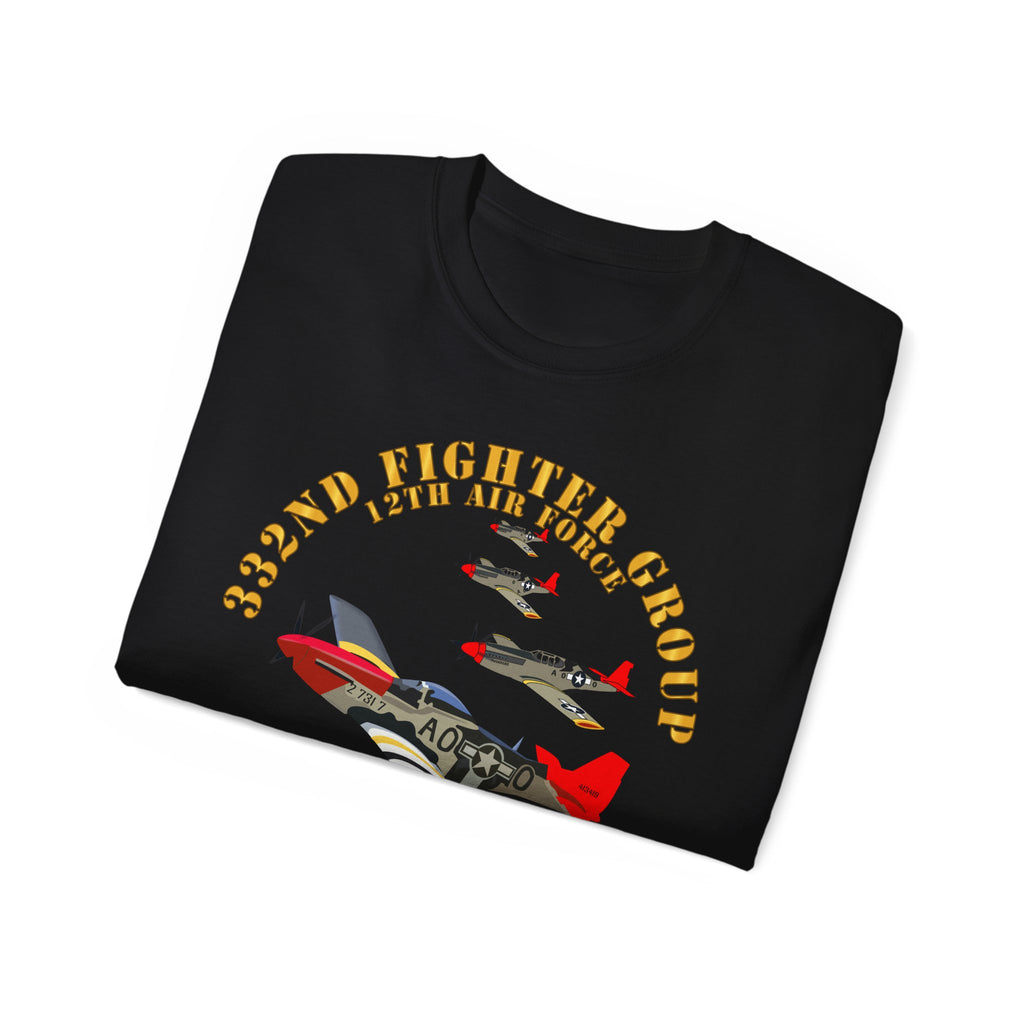 Unisex Ultra Cotton Tee - Army - AAC - 332nd Fighter Group - 12th AF - Red Tails v1
