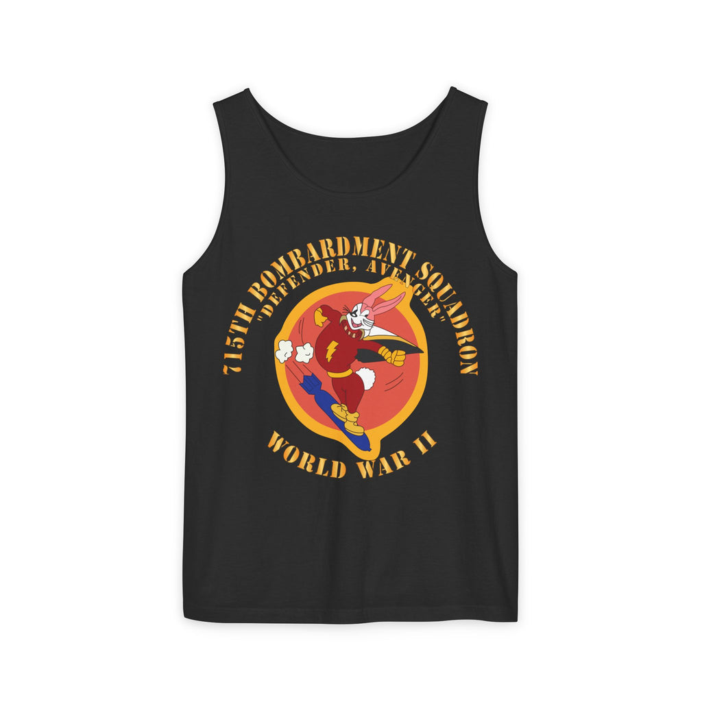 Unisex Garment-Dyed Tank Top - ACC - 715th  Bombardment Squadron - Defender, Avenger - World War II X 300