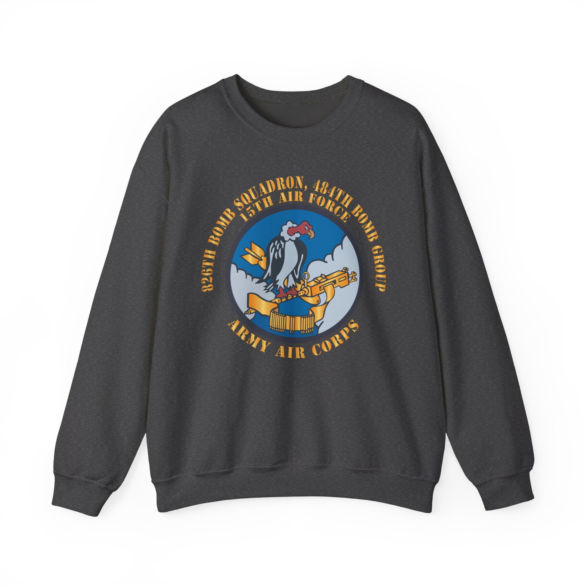 Crewneck Sweatshirt - AAC - 826th Bomb Squadron, 484th Bomb Group - 15th AAF X 300