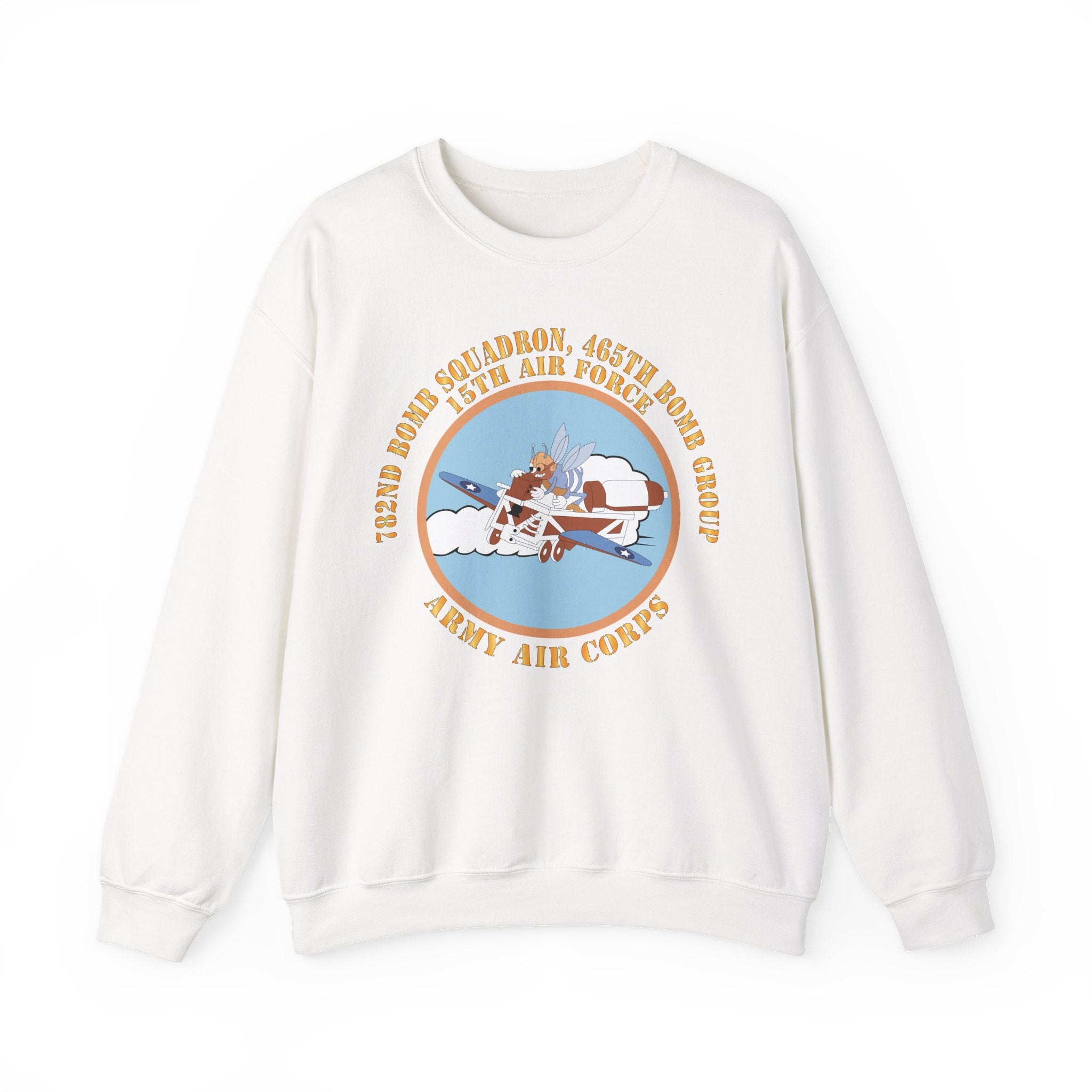 Crewneck Sweatshirt - AAC - 782nd Bomb Squadron, 465th Bomb Group - 15th AF X 300