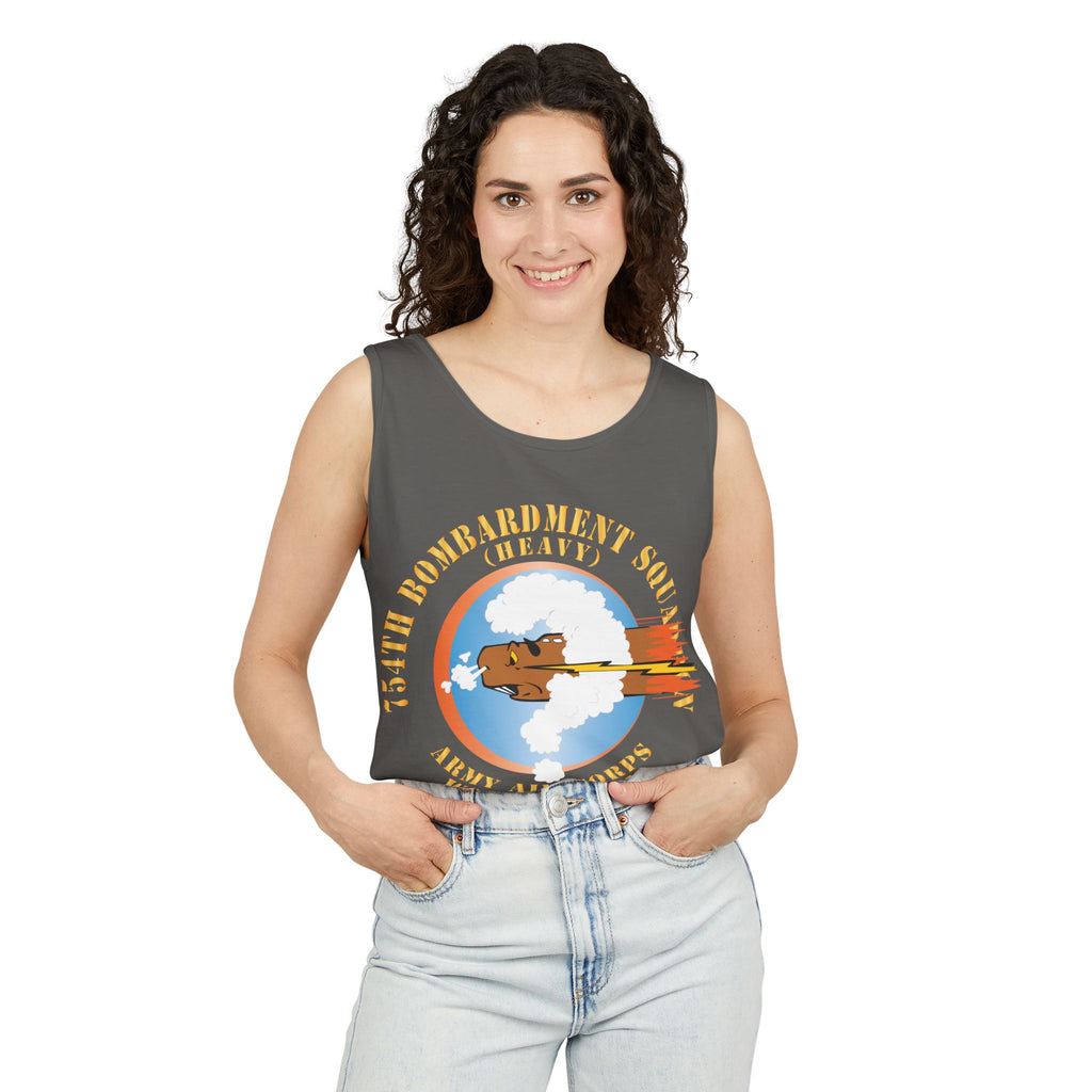 Unisex Garment-Dyed Tank Top - AAC - 754th Bombardment Squadron - Army Air Corps - WWII X 300