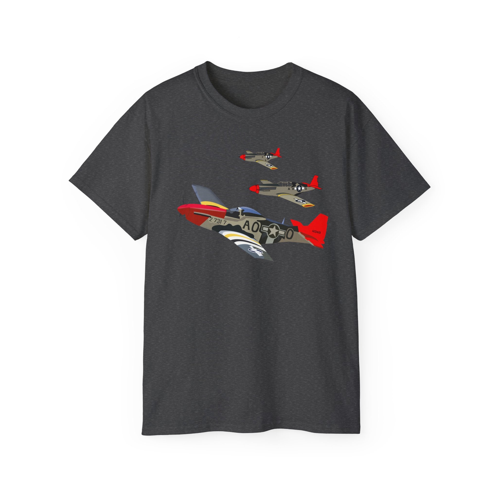 Unisex Ultra Cotton Tee - Army - AAC - 332nd Fighter Group - 12th AF - Red Tails wo Txt