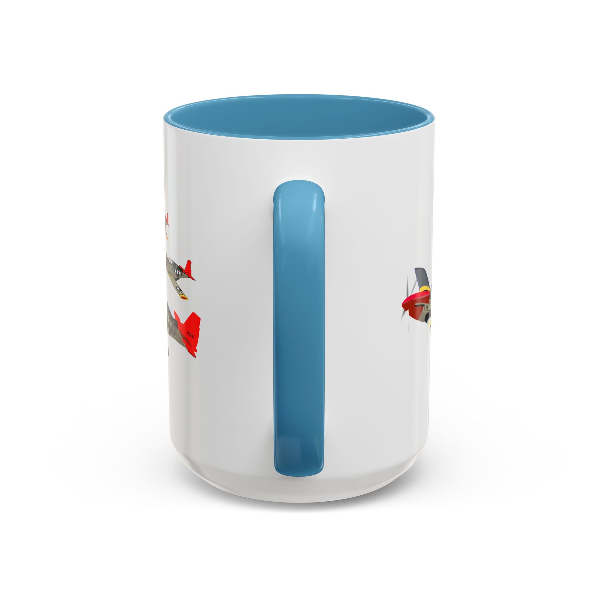 Accent Coffee Mug - Army - AAC - 332nd Fighter Group - 12th AF - Red Tails wo Txt