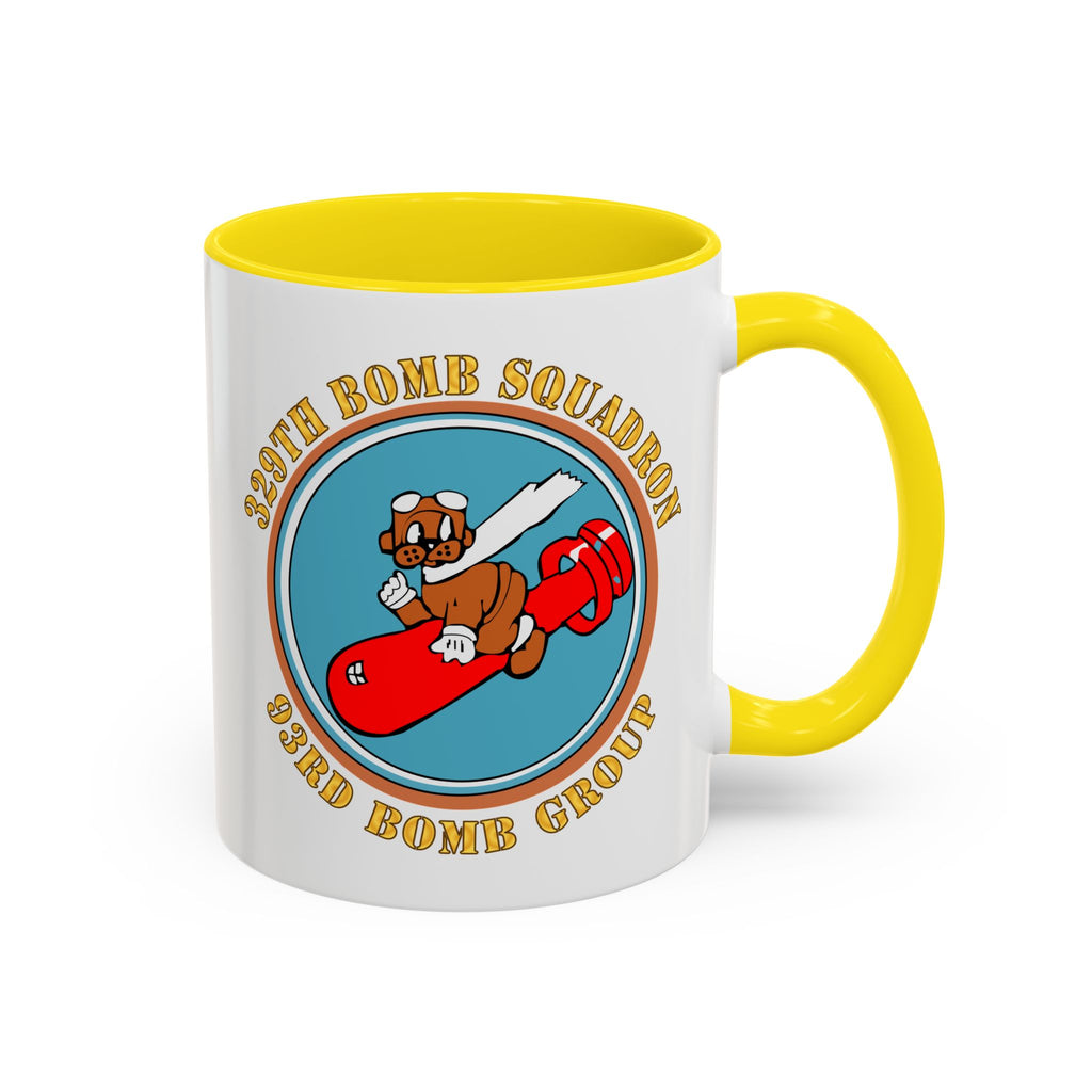 Accent Coffee Mug - AAC - 329th Bomb Squadron,93rd Bomb Group - WWII - USAAF