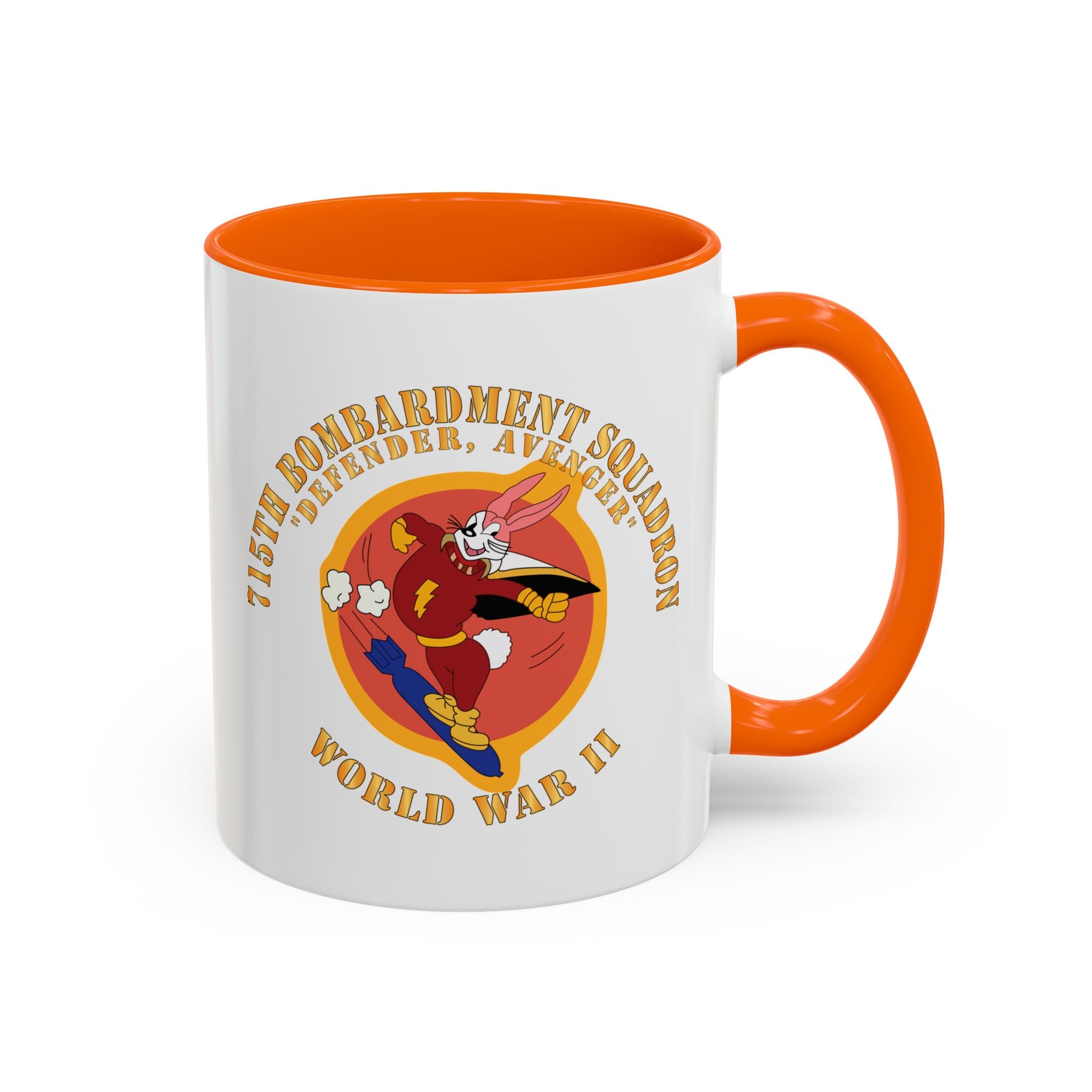 Accent Coffee Mug - ACC - 715th  Bombardment Squadron - Defender, Avenger - World War II X 300