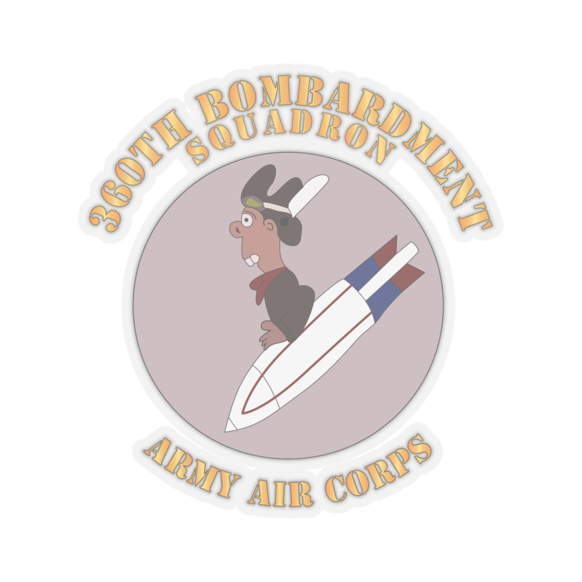 Kiss-Cut Stickers - AAC - 360th Bombardment Squadron X 300