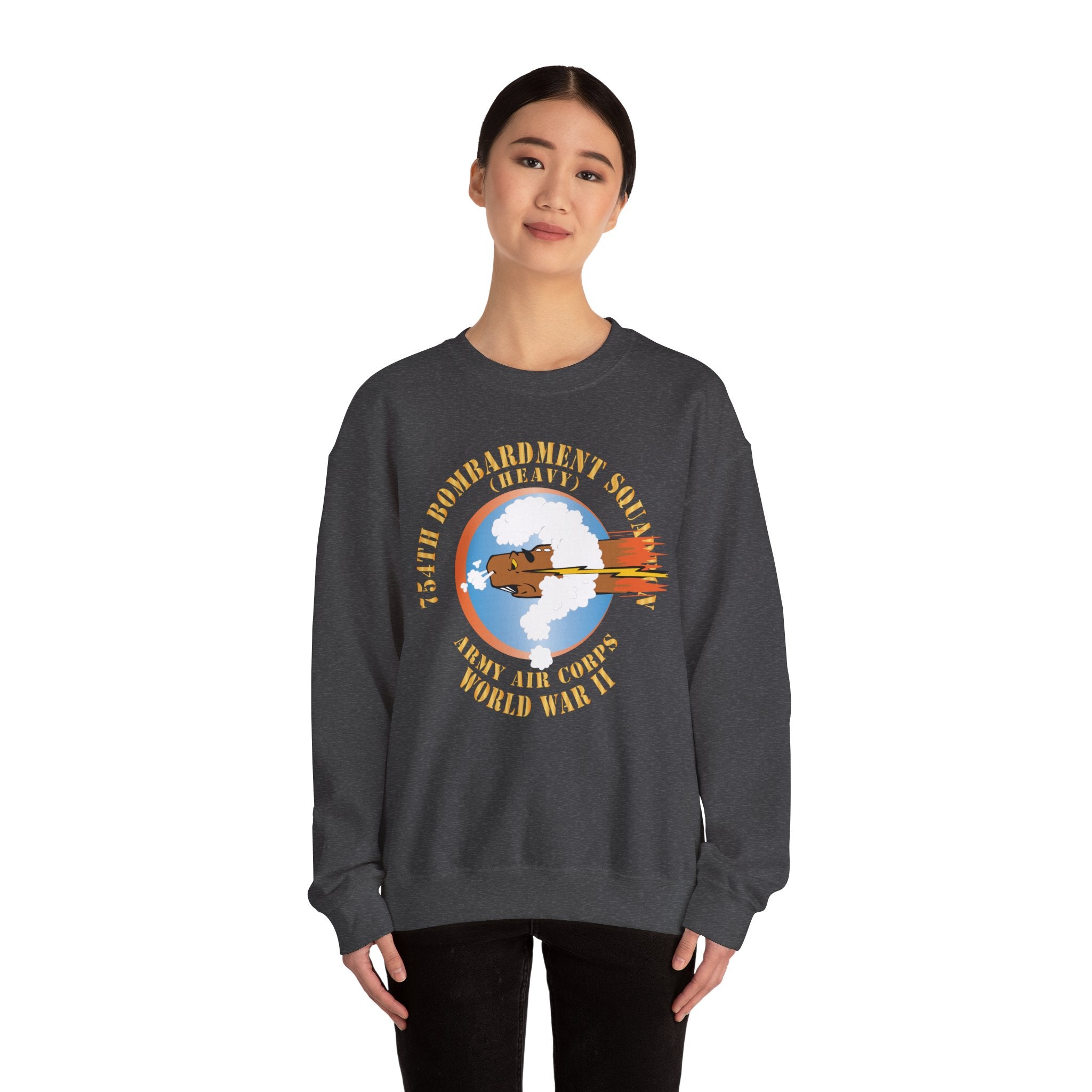 Crewneck Sweatshirt - AAC - 754th Bombardment Squadron - Army Air Corps - WWII X 300