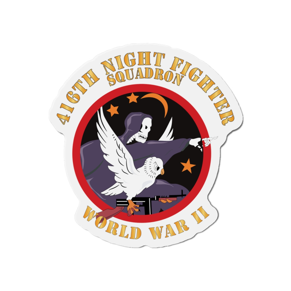 Die-Cut Magnets - AAC - 416th Night Fighter Squadron - WWII X 300