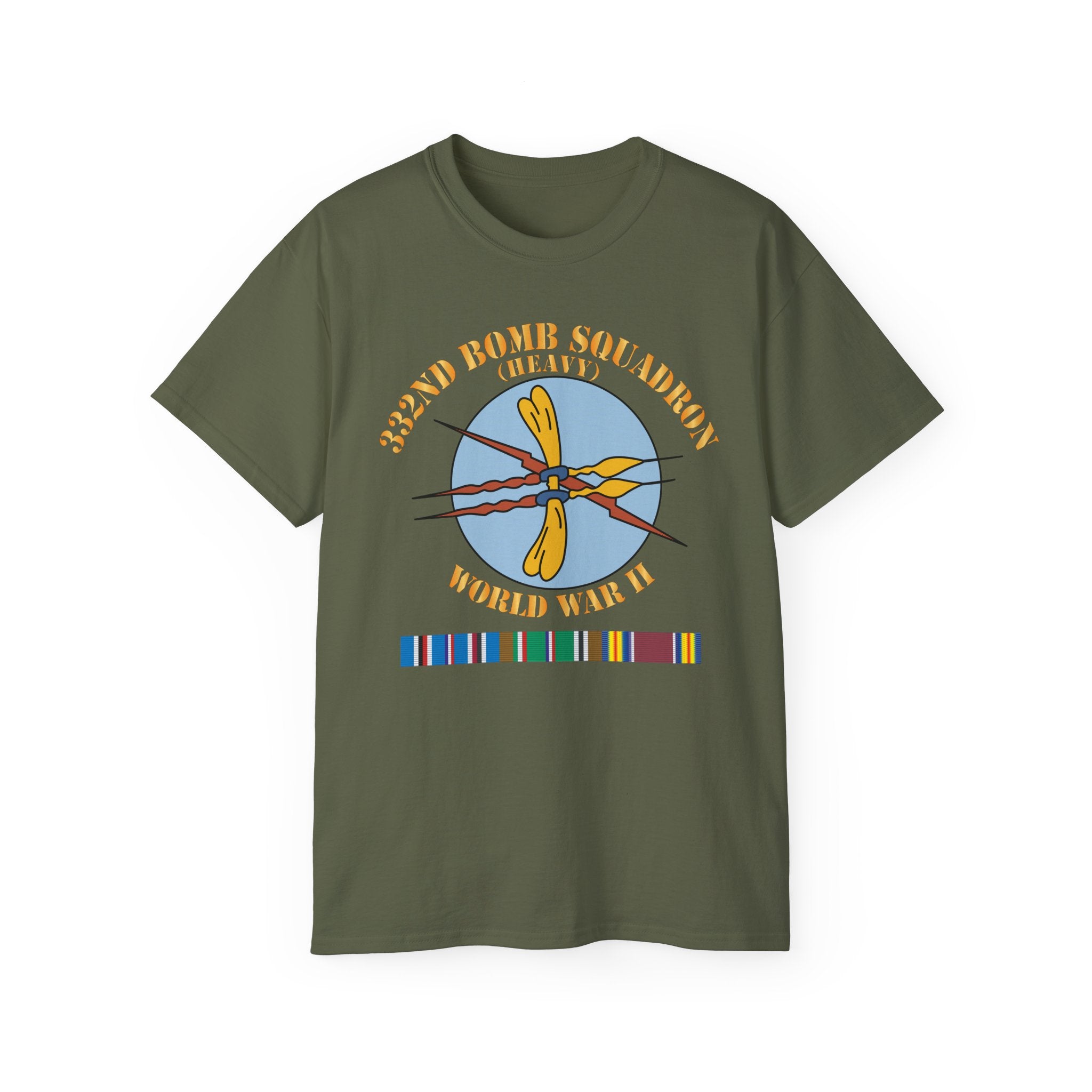 Unisex Ultra Cotton Tee - AAC - 332nd Bomb Squadron WWII w SVC X 300