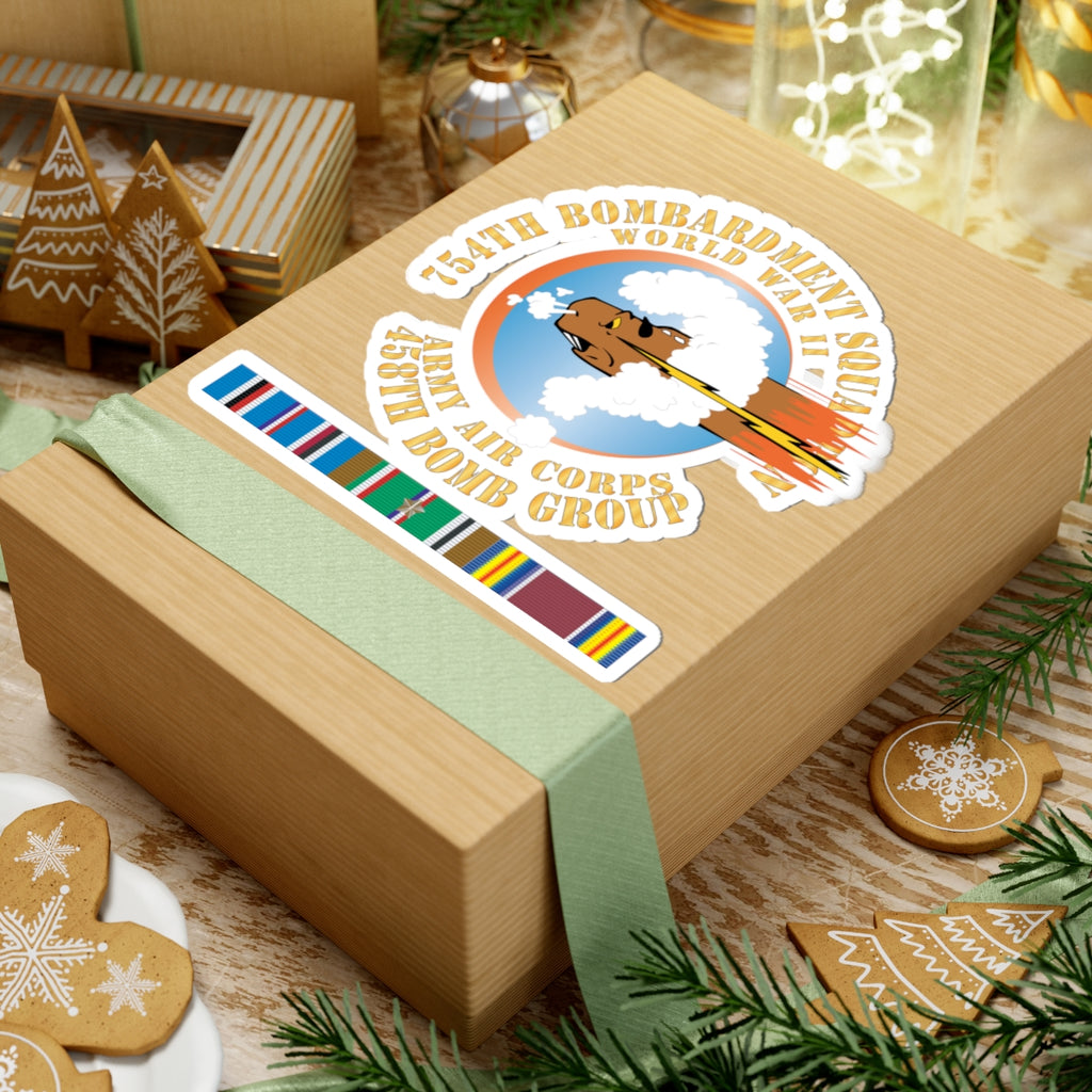 Kiss-Cut Stickers - AAC - 754th Bombardment Squadron - 458th Bomb Group - WWII w EUR SVC X 300