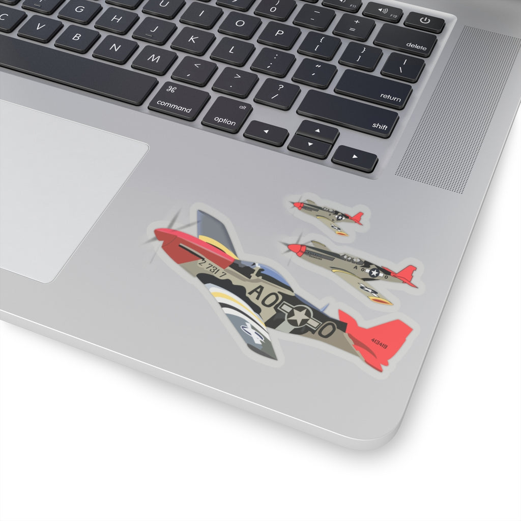 Kiss-Cut Stickers - Army - AAC - 332nd Fighter Group - 12th AF - Red Tails wo Txt