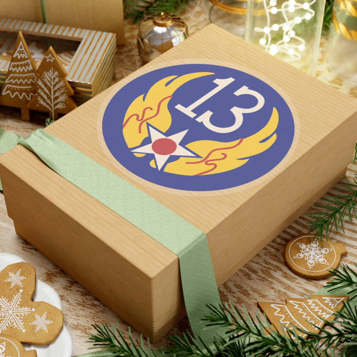 Kiss-Cut Stickers - AAC - SSI - 13th Air Force wo Txt X 300