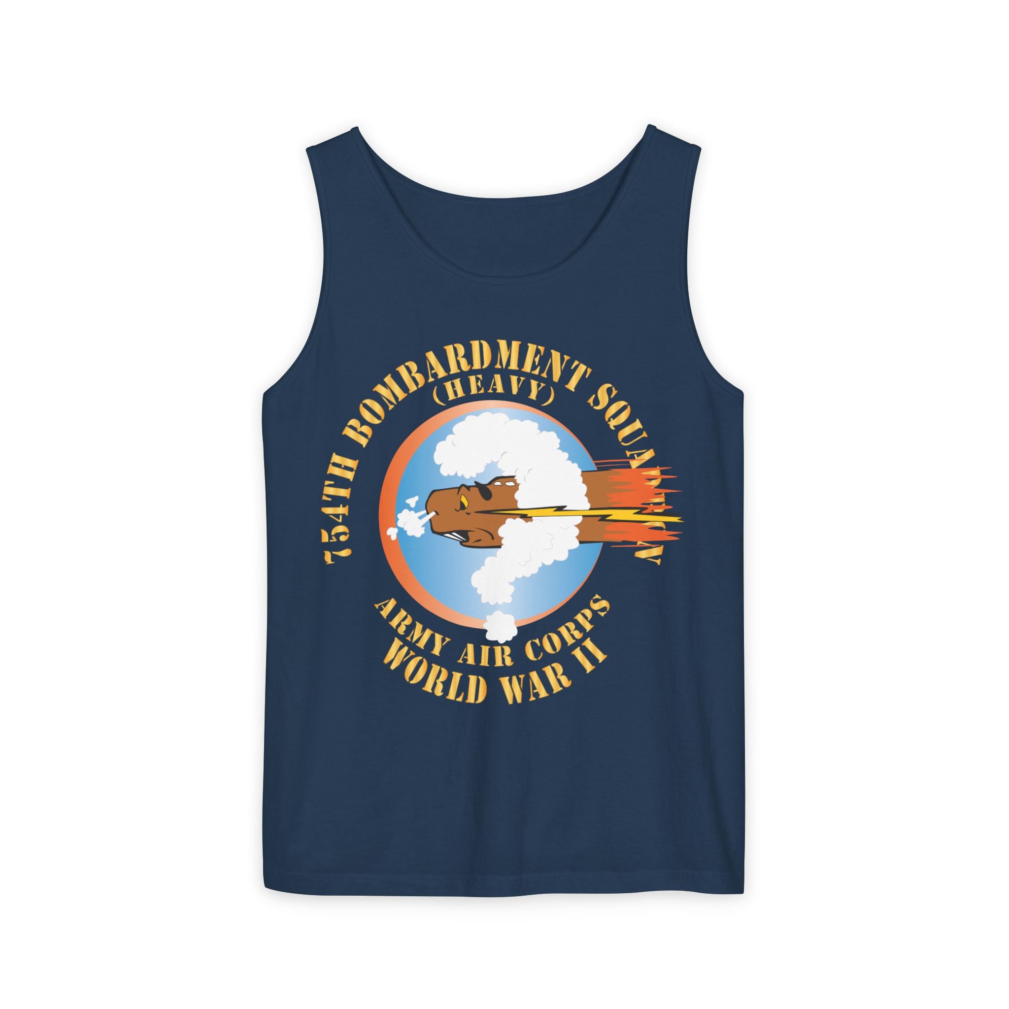 Unisex Garment-Dyed Tank Top - AAC - 754th Bombardment Squadron - Army Air Corps - WWII X 300