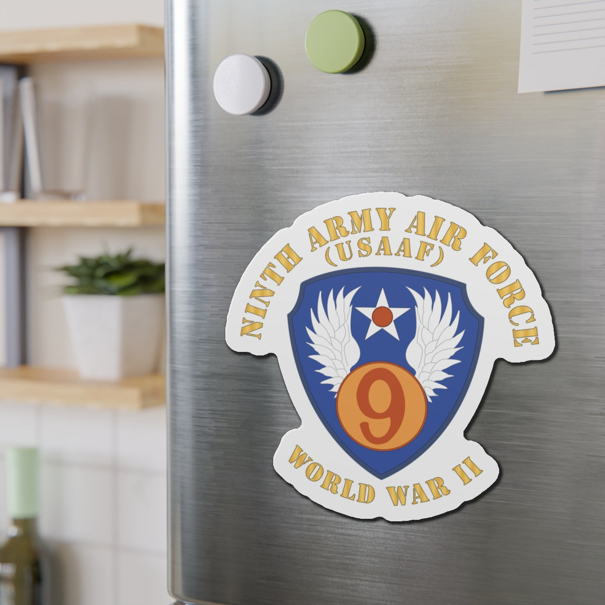 Die-Cut Magnets - AAC - SSI - 9th Air Force - WWII - USAAF x 300
