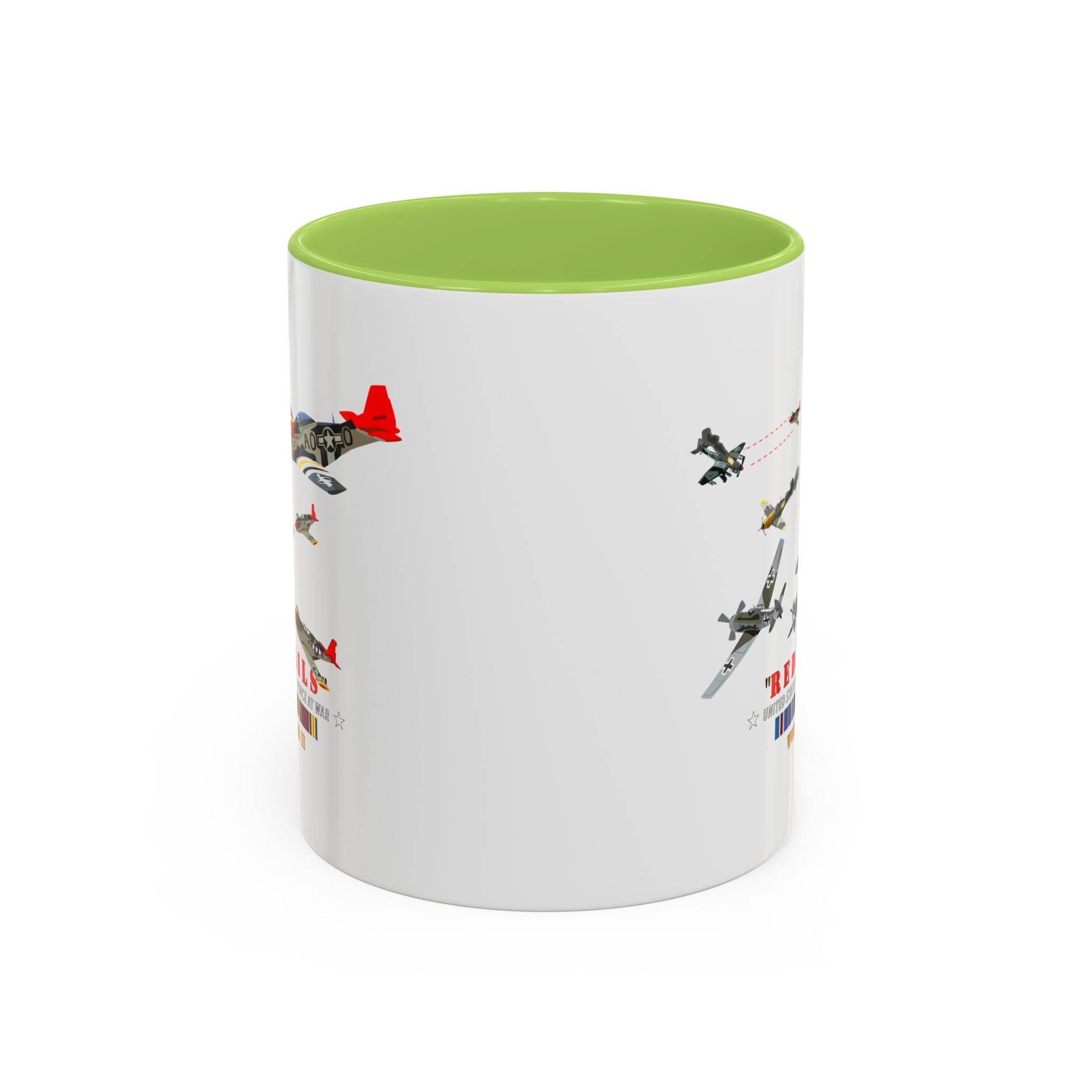 Accent Coffee Mug - Army - AAC - 332nd Fighter Group - Red Tails - At War