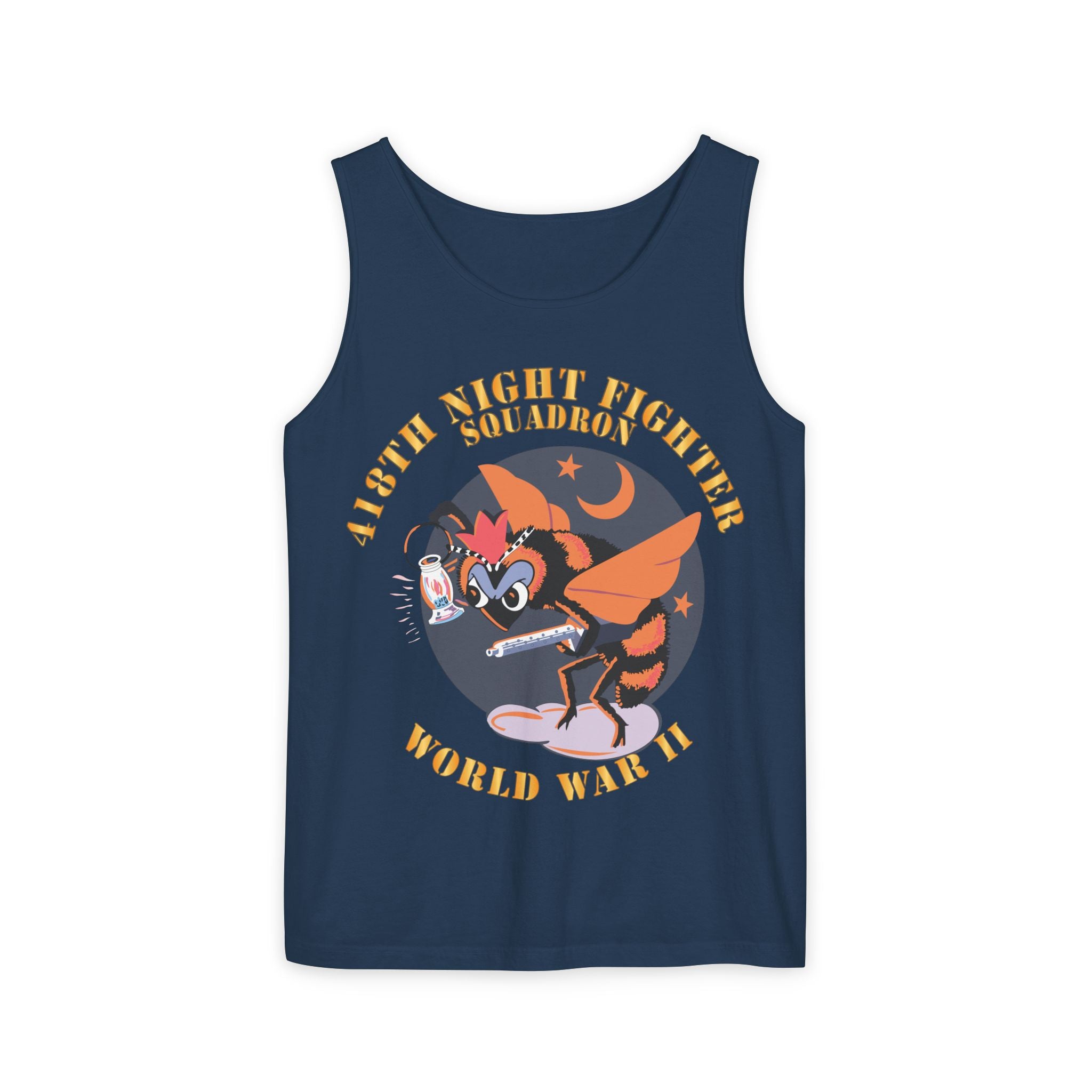 Unisex Garment-Dyed Tank Top - AAC - 418th Night Fighter Squadron - WWII X 300