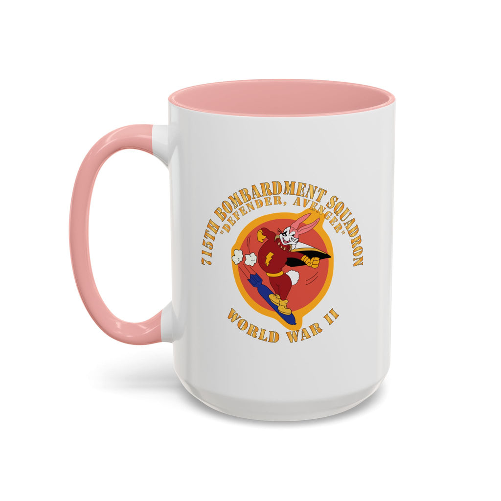 Accent Coffee Mug - ACC - 715th  Bombardment Squadron - Defender, Avenger - World War II X 300