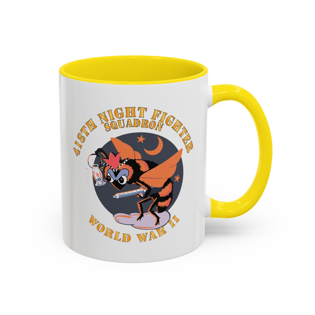 Accent Coffee Mug - AAC - 418th Night Fighter Squadron - WWII X 300