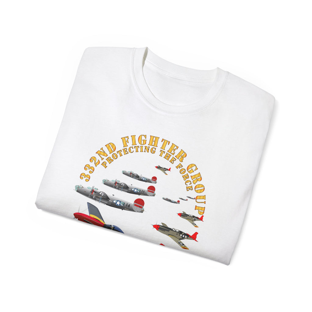 Unisex Ultra Cotton Tee - Army - AAC - 332nd Fighter Group - Red Tails - Protect Force