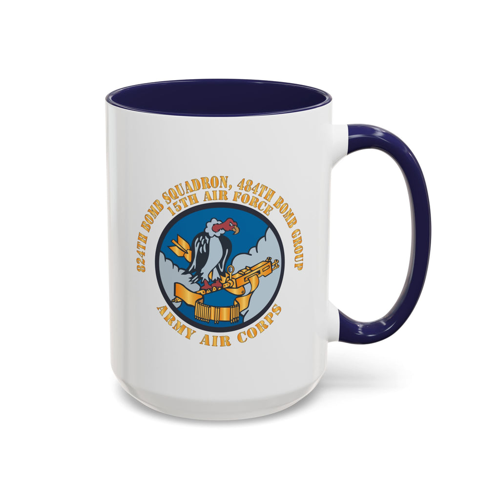 Accent Coffee Mug - AAC - 824th Bomb Squadron, 484th Bomb Group - 15th AAF X 300