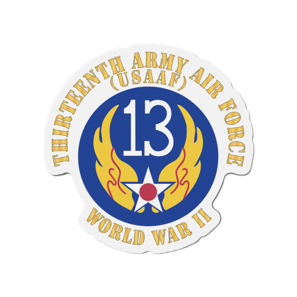 Die-Cut Magnets - AAC - SSI - 13th Air Force - WWII - USAAF x 300