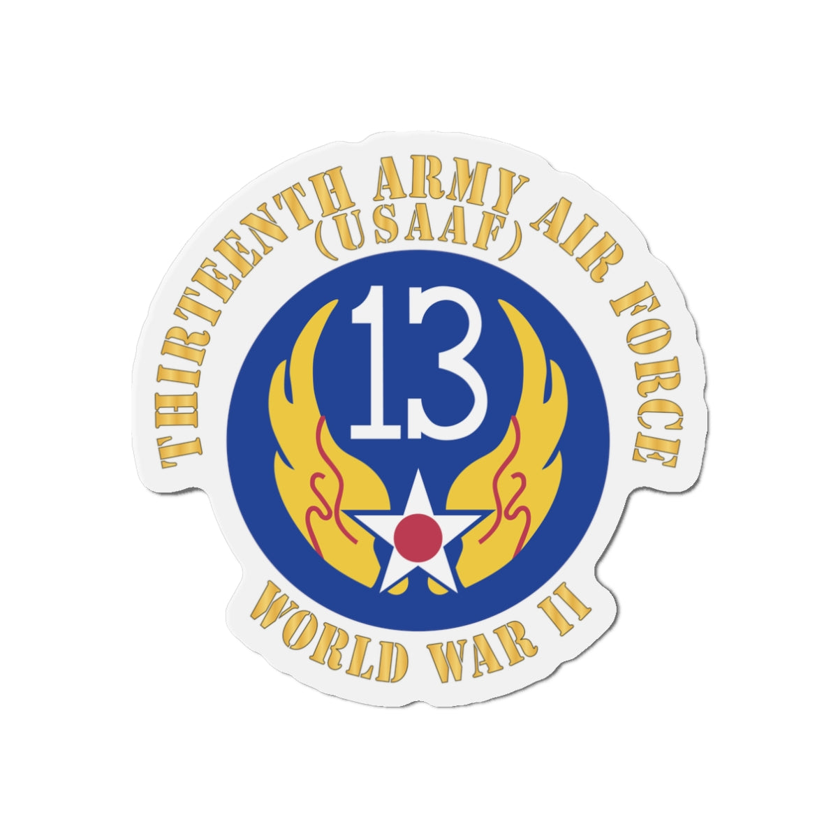 Die-Cut Magnets - AAC - SSI - 13th Air Force - WWII - USAAF x 300