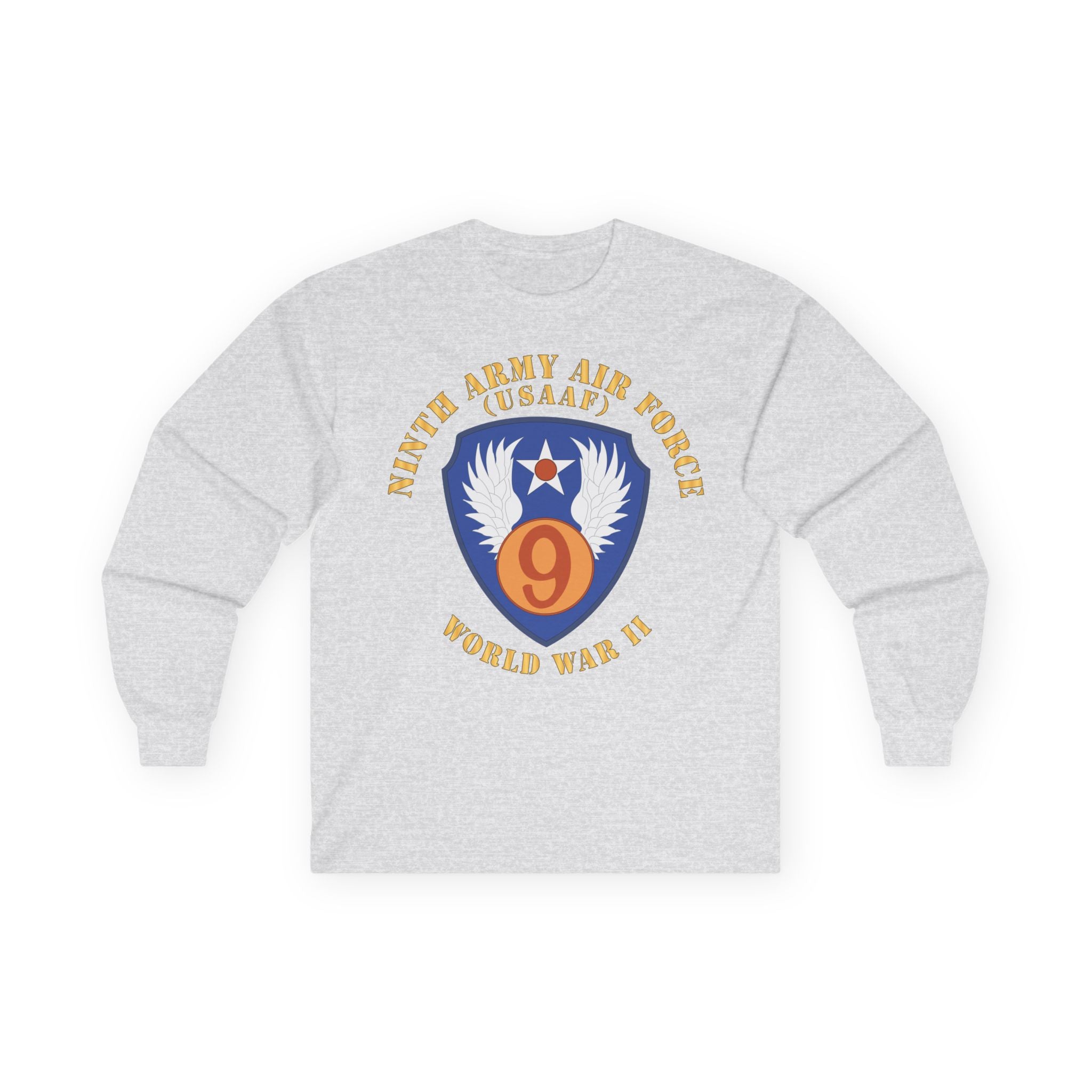 Unisex Long Sleeve Tee - AAC - SSI - 9th Air Force - WWII - USAAF x 300