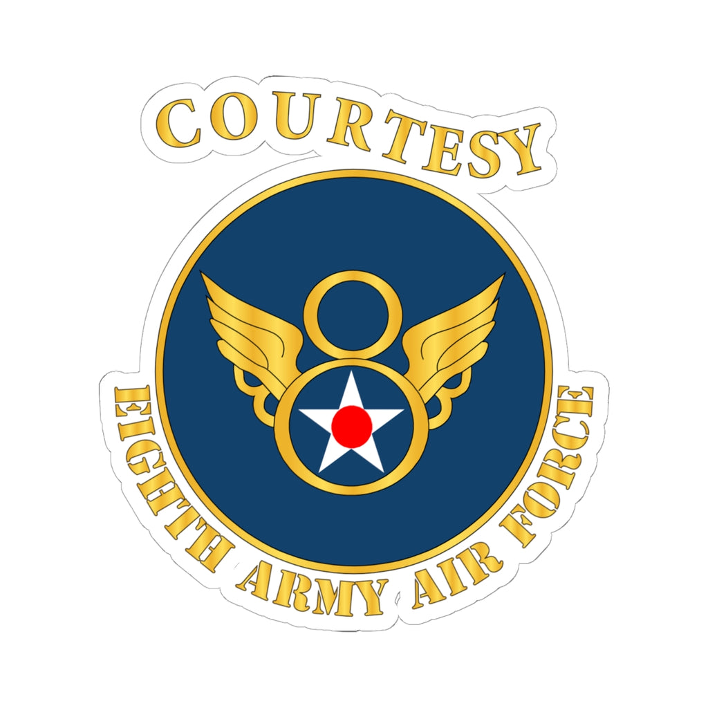 Kiss-Cut Stickers - AAC - 8th Air Force - WWII - Courtesy 8 AAF x 300