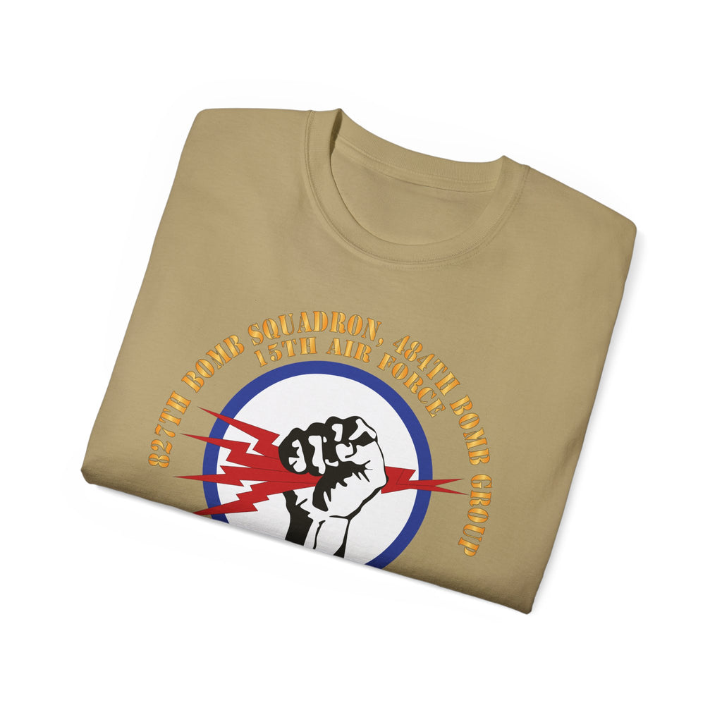 Unisex Ultra Cotton Tee - AAC - 827th Bomb Squadron, 484th Bomb Group - 15th AAF X 300