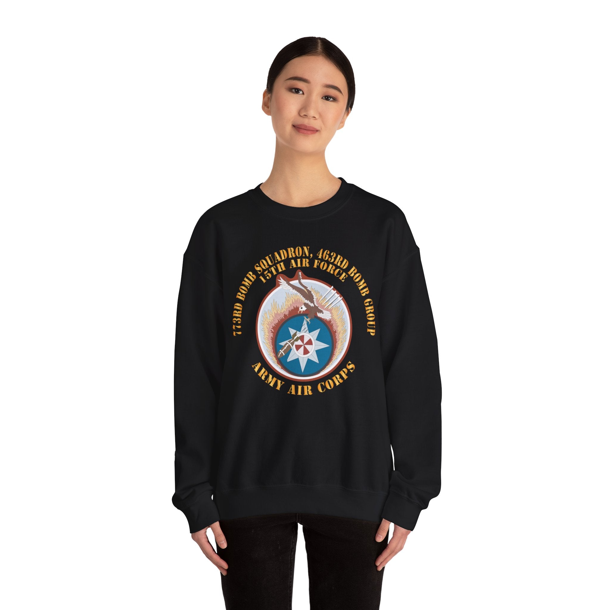 Crewneck Sweatshirt - AAC - 773rd Bomb Squadron, 463rd Bomb Group - 15th AF X 300
