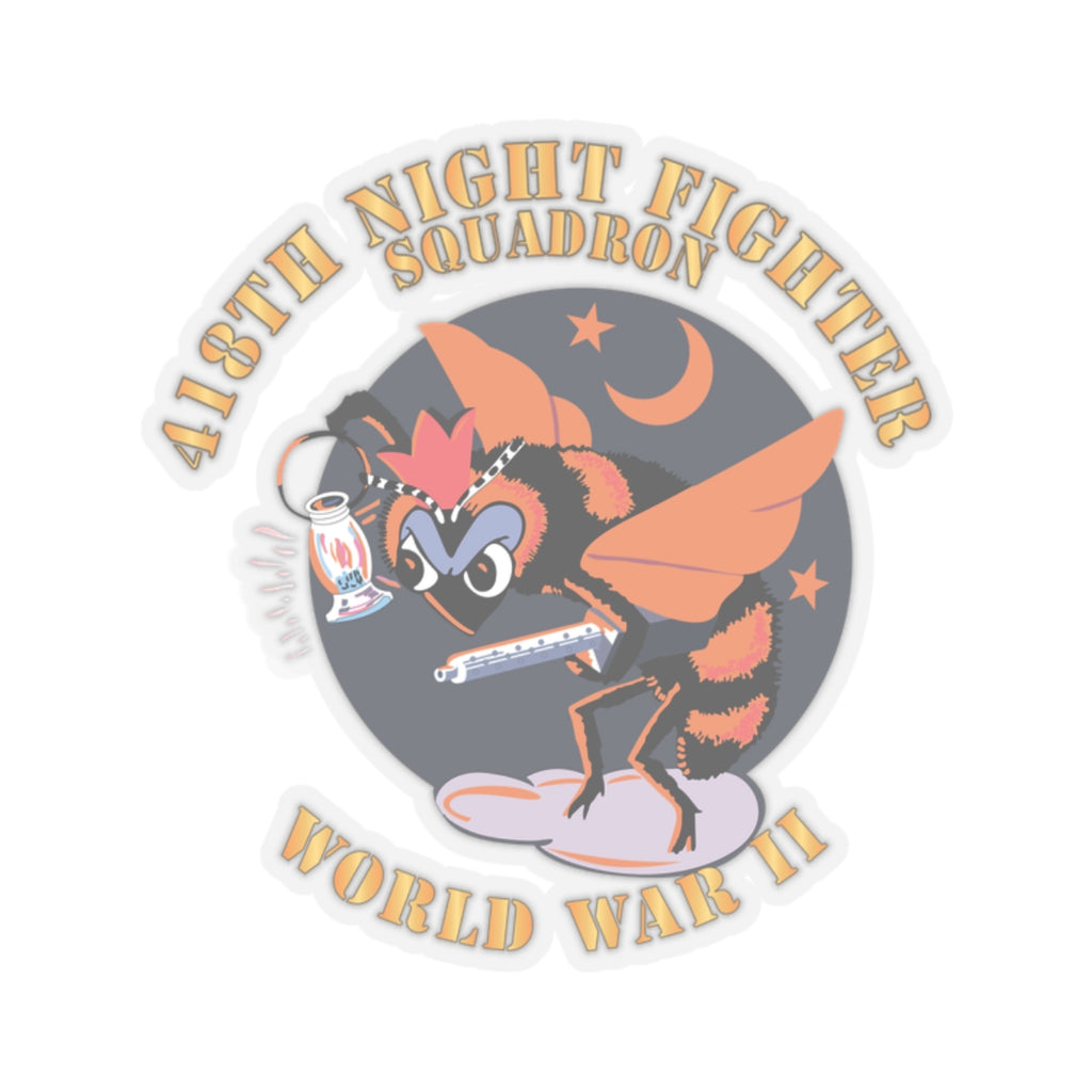 Kiss-Cut Stickers - AAC - 418th Night Fighter Squadron - WWII X 300