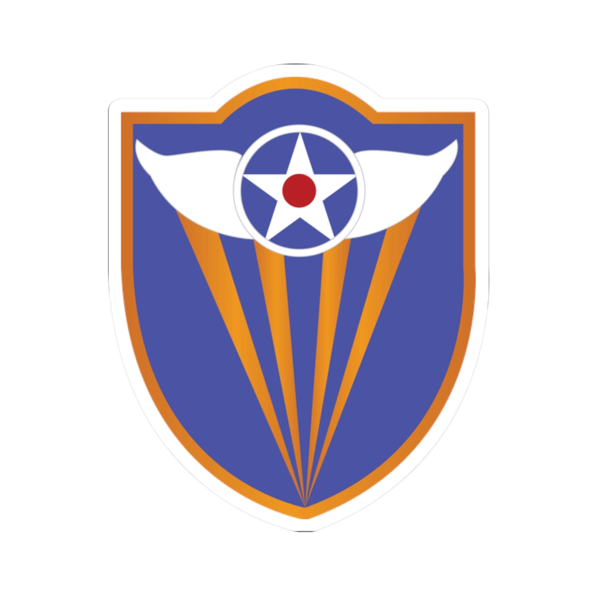 Kiss-Cut Stickers - AAC - SSI - 4th Air Force wo Txt X 300