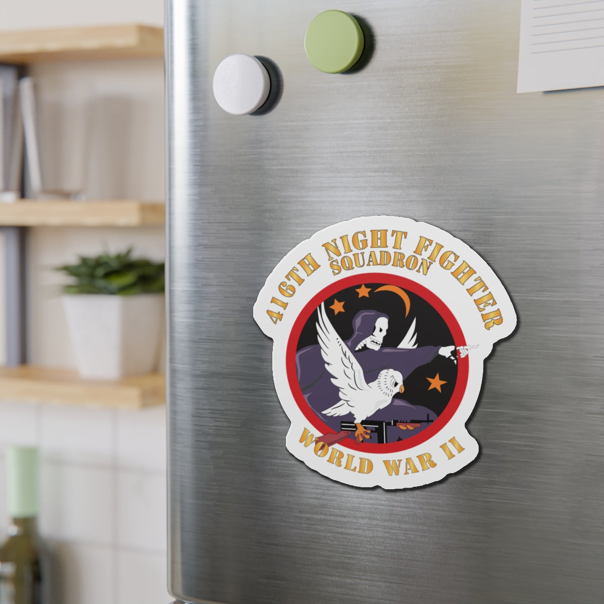 Die-Cut Magnets - AAC - 416th Night Fighter Squadron - WWII X 300