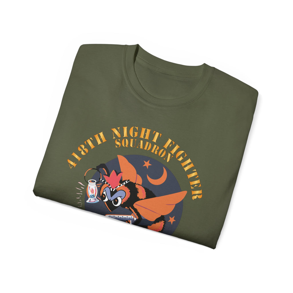 Unisex Ultra Cotton Tee - AAC - 418th Night Fighter Squadron - WWII X 300