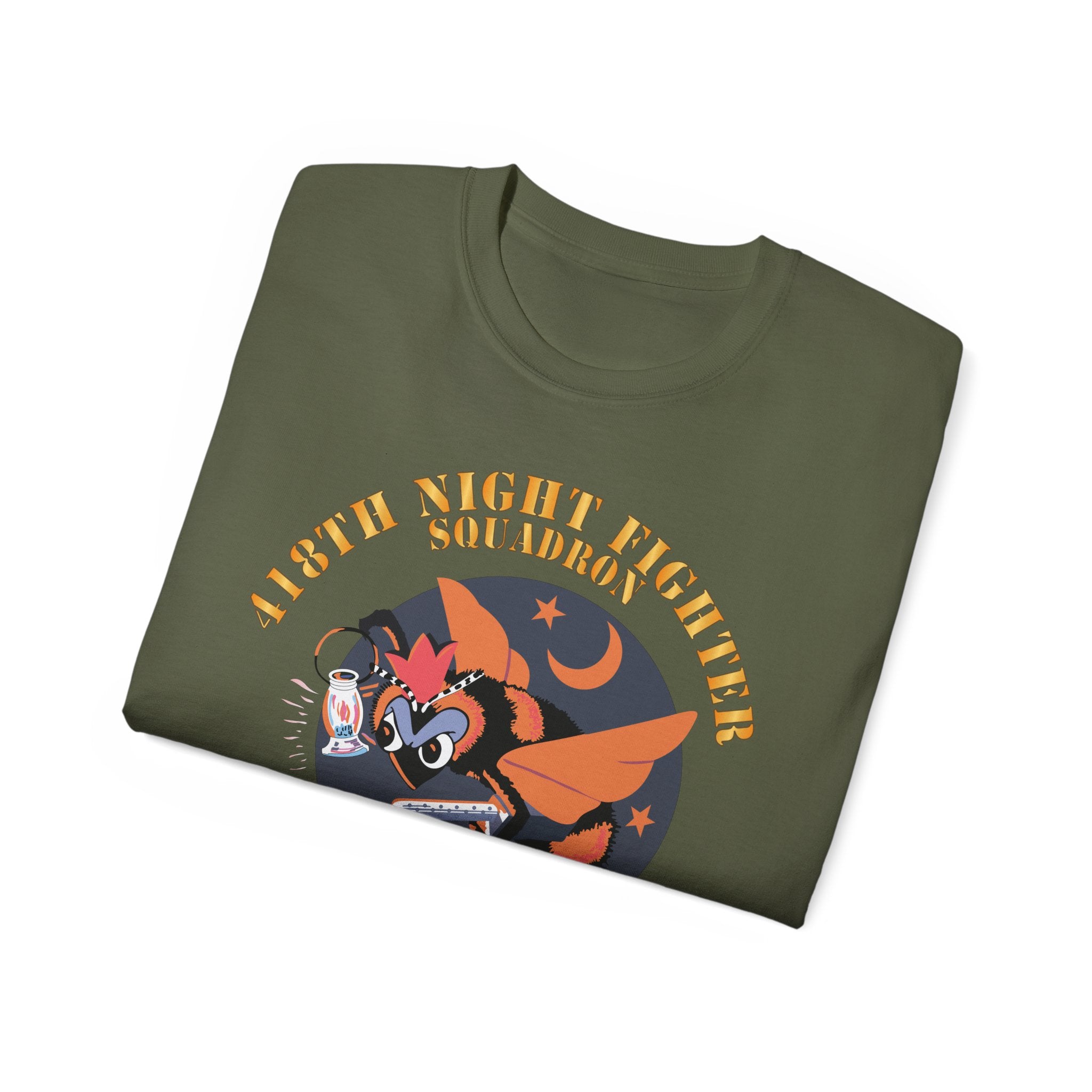 Unisex Ultra Cotton Tee - AAC - 418th Night Fighter Squadron - WWII X 300