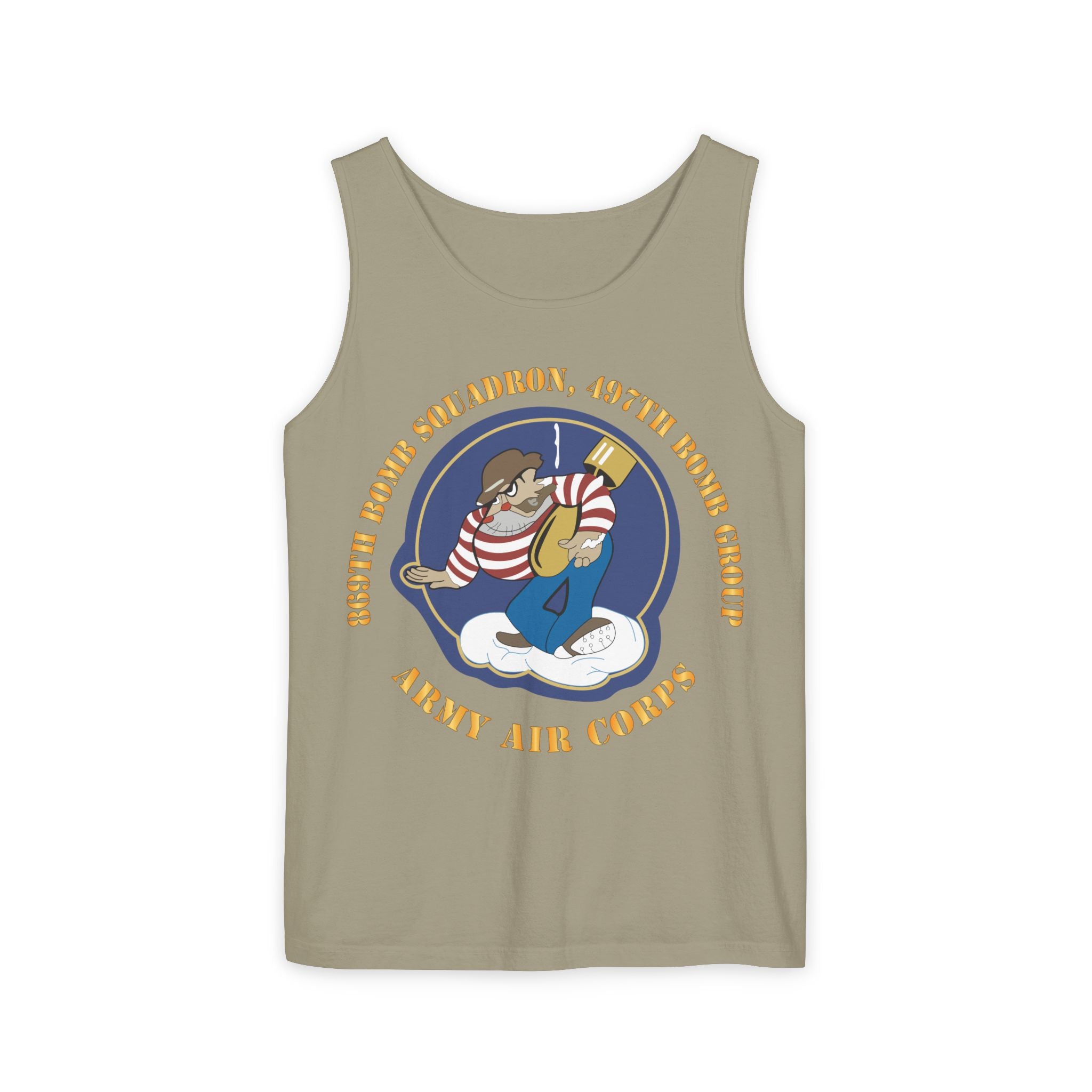 Unisex Garment-Dyed Tank Top - AAC - 869th Bomb Squadron, 497th Bomb Group X 300