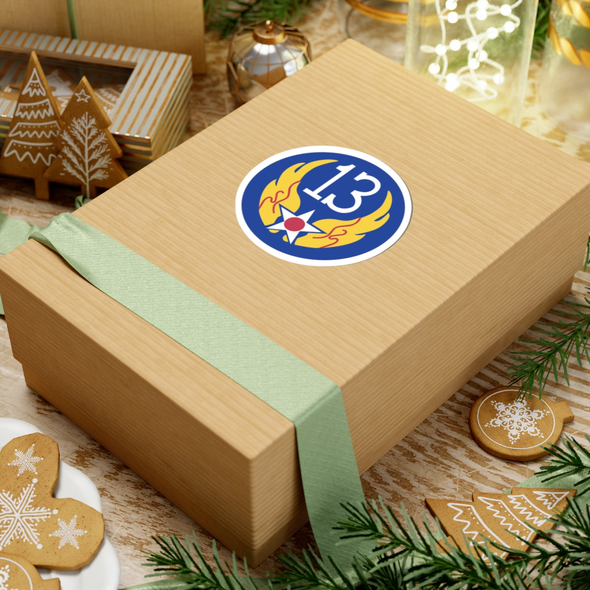 Kiss-Cut Stickers - AAC - SSI - 13th Air Force wo Txt X 300