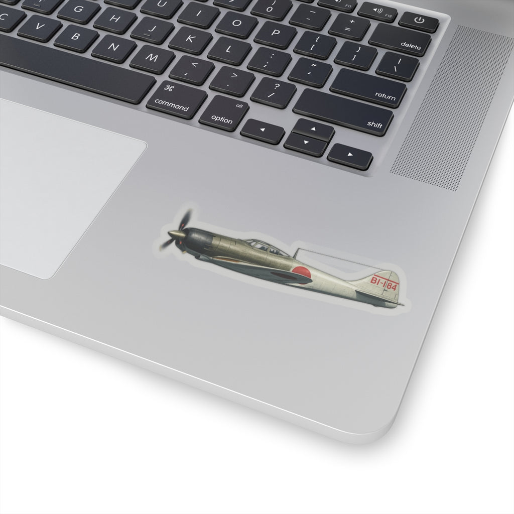Kiss-Cut Stickers - WWII - Fighter Aircraft - Japanese Zero - Profile - Left