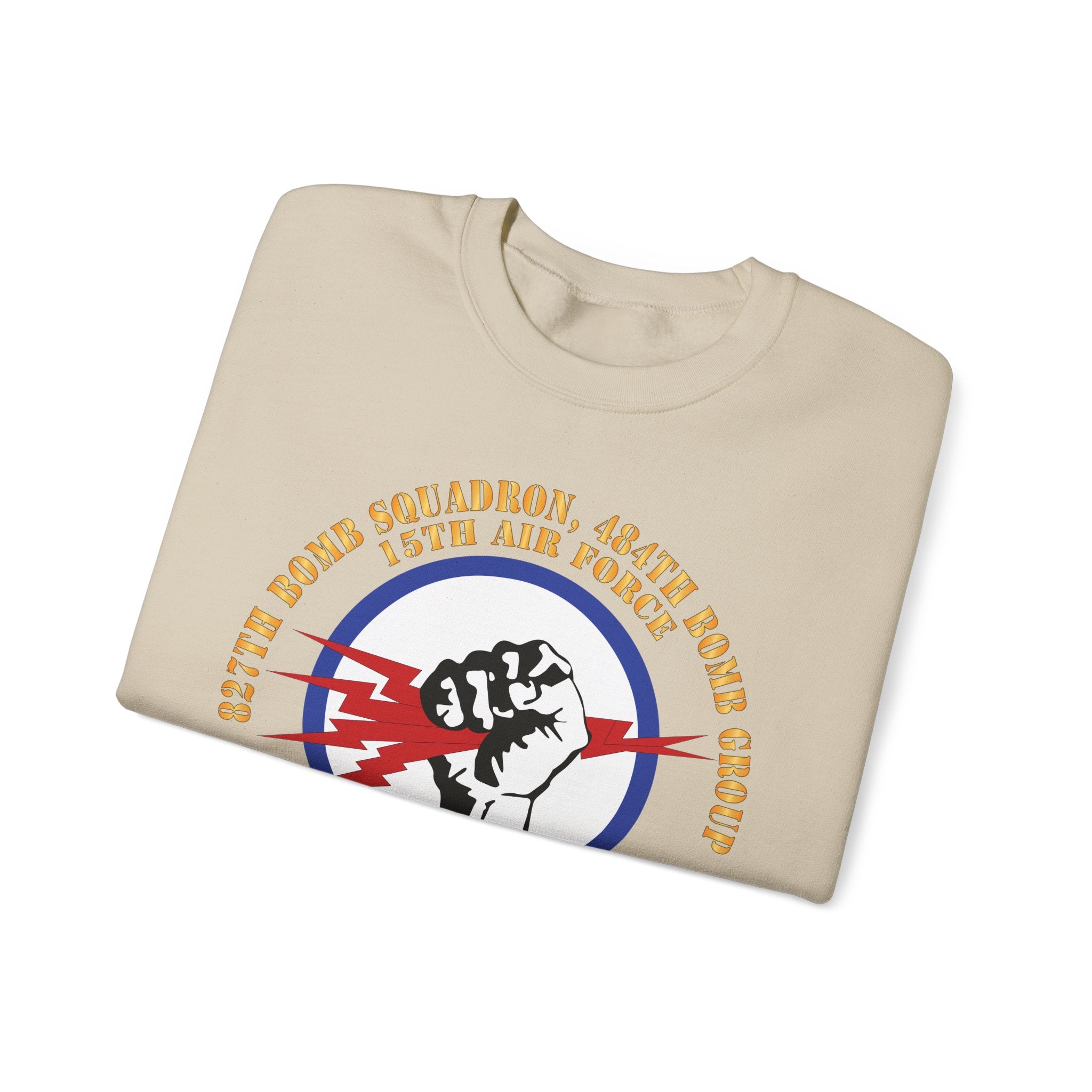 Crewneck Sweatshirt - AAC - 827th Bomb Squadron, 484th Bomb Group - 15th AAF X 300