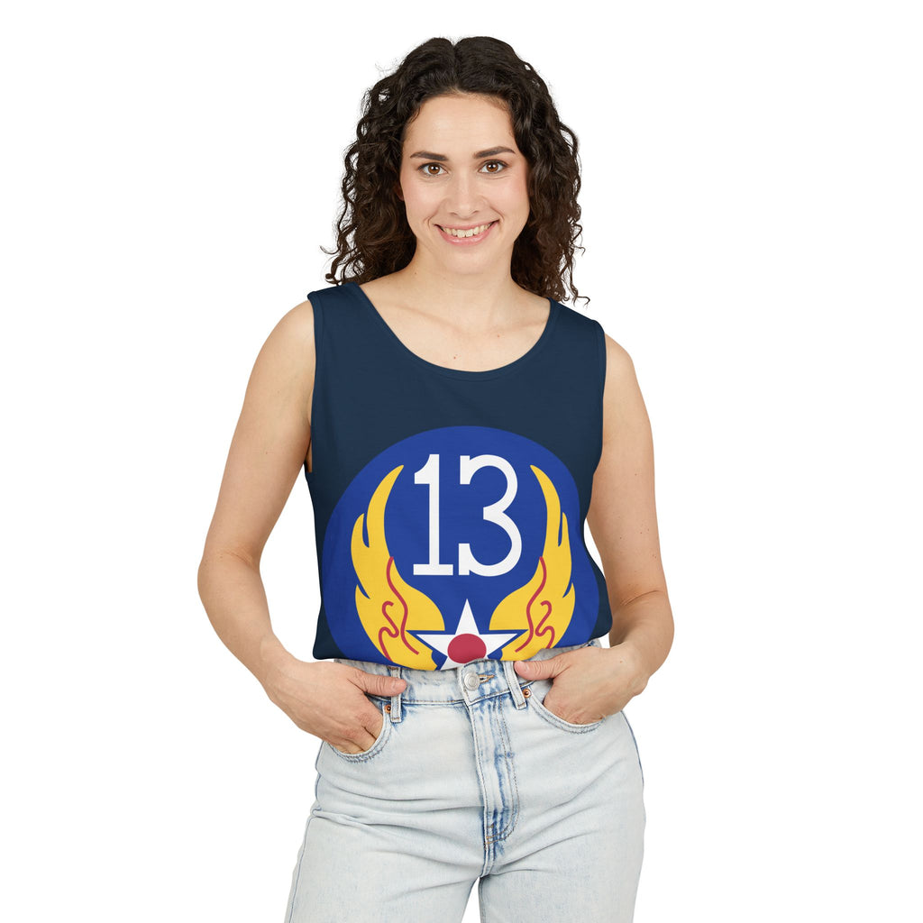 Unisex Garment-Dyed Tank Top - AAC - SSI - 13th Air Force wo Txt X 300