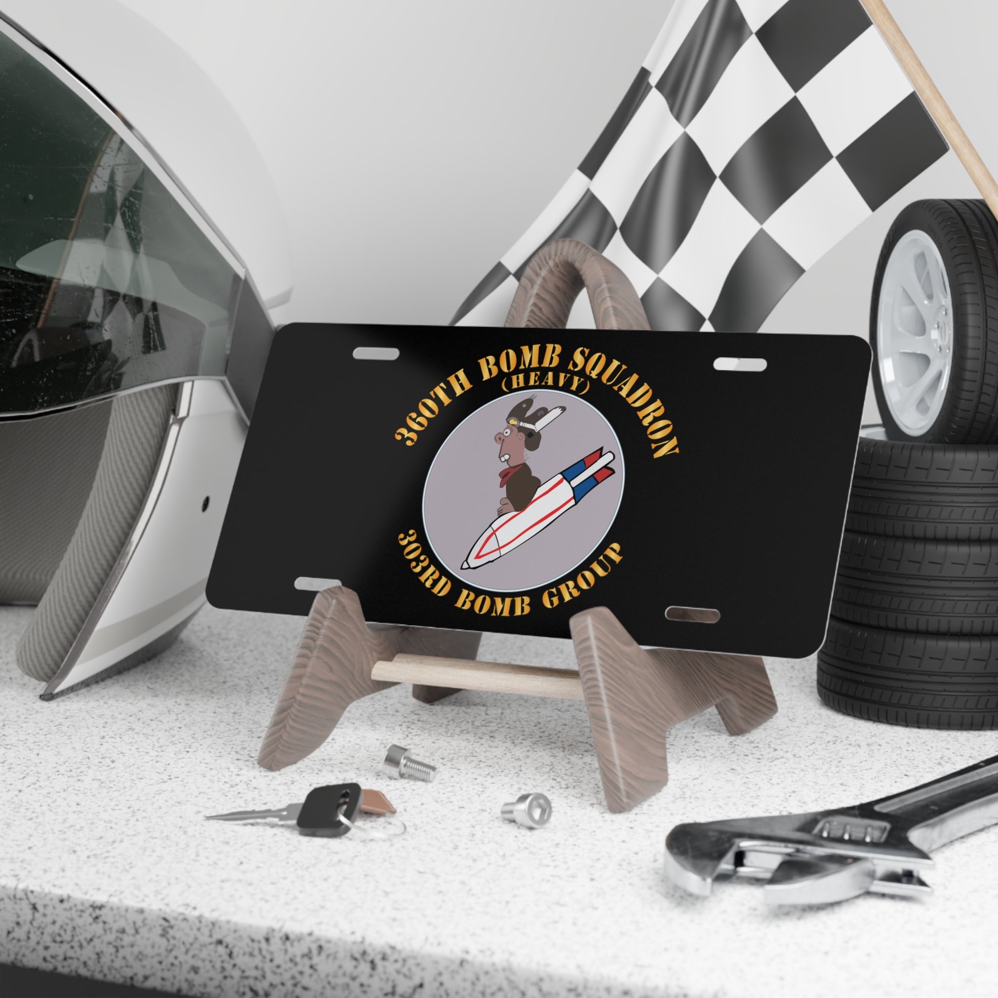 License Plate - AAC - 360th Bomb Squadron - 303rd BG - WWII X 300