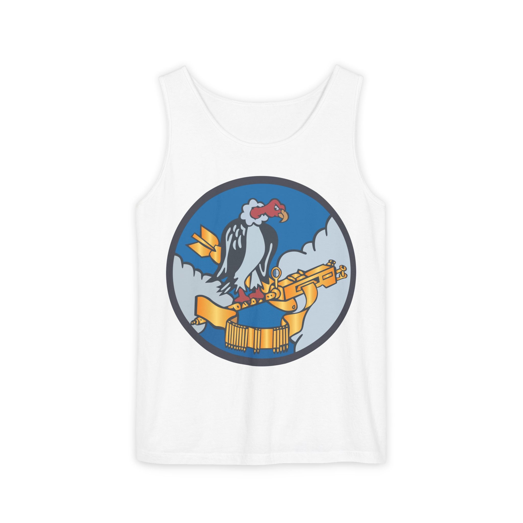 Unisex Garment-Dyed Tank Top - AAC - 824th Bomb Squadron, 484th Bomb Group - 15th AAF wo txt X 300