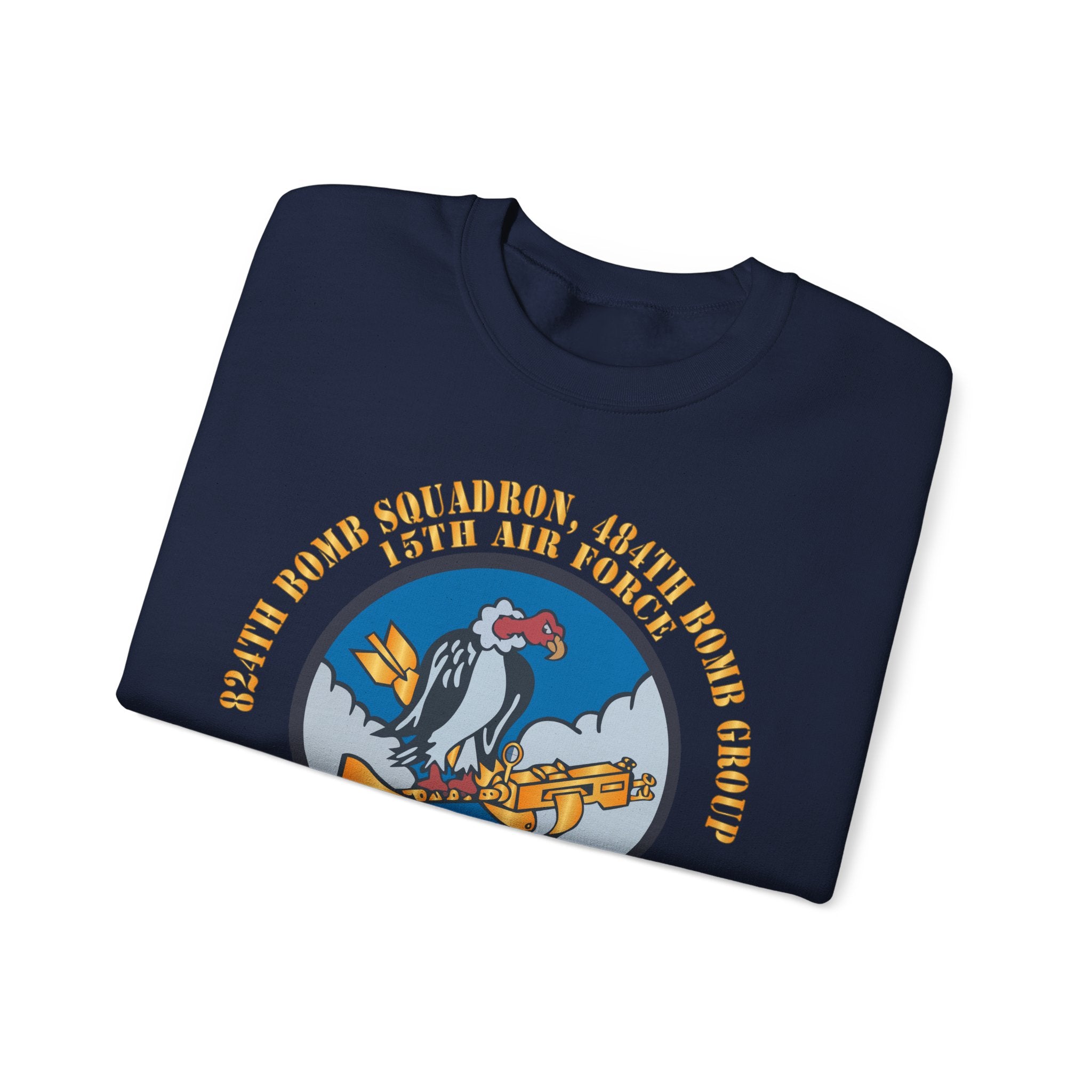Crewneck Sweatshirt - AAC - 824th Bomb Squadron, 484th Bomb Group - 15th AAF X 300