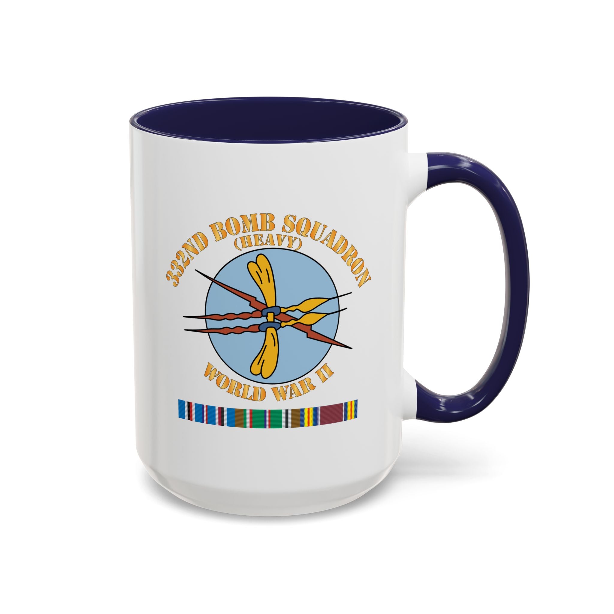 Accent Coffee Mug - AAC - 332nd Bomb Squadron WWII w SVC X 300