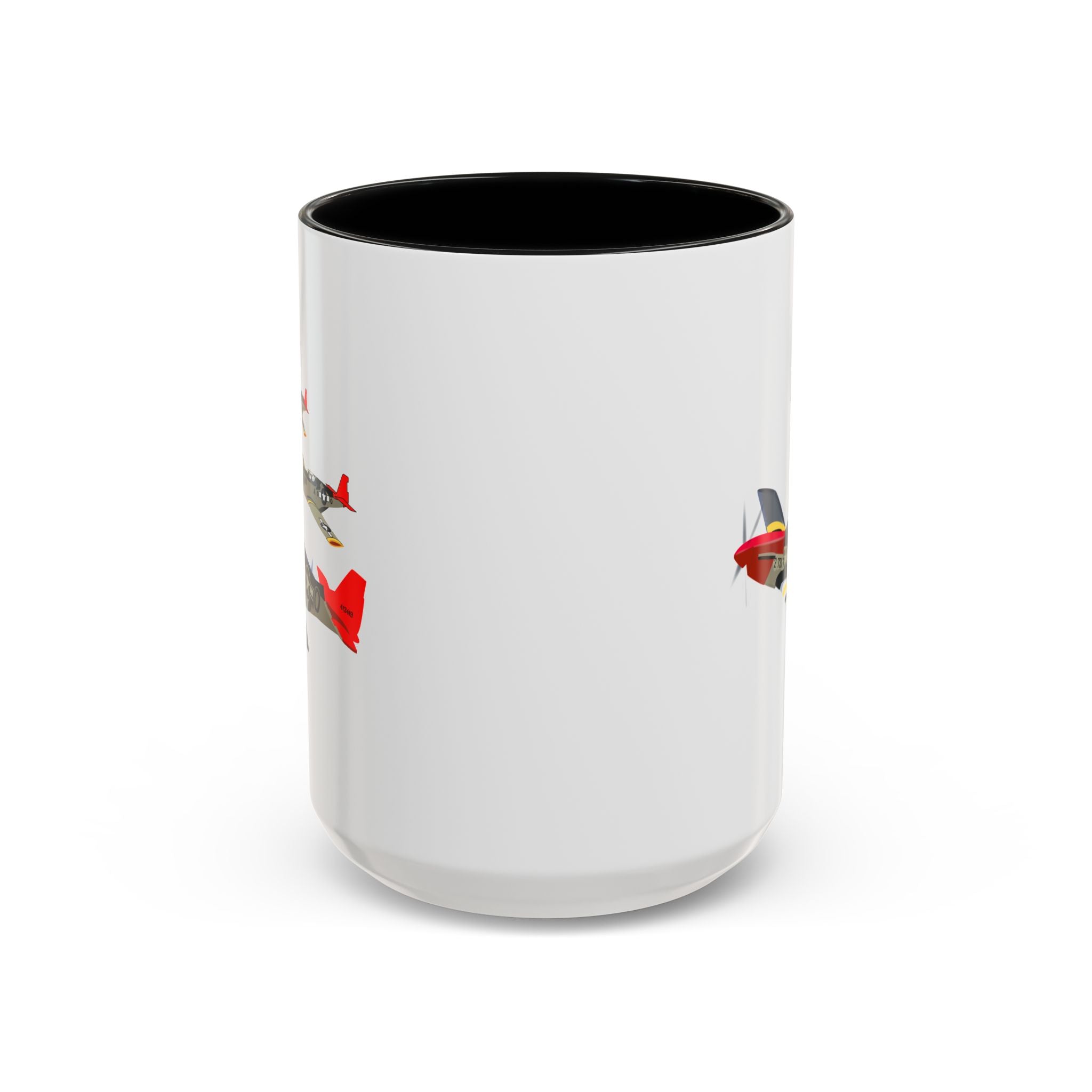Accent Coffee Mug - Army - AAC - 332nd Fighter Group - 12th AF - Red Tails wo Txt