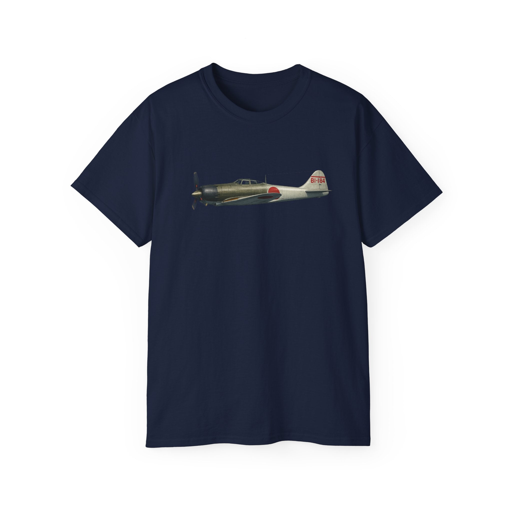 Unisex Ultra Cotton Tee - WWII - Fighter Aircraft - Japanese Zero - Profile - Left
