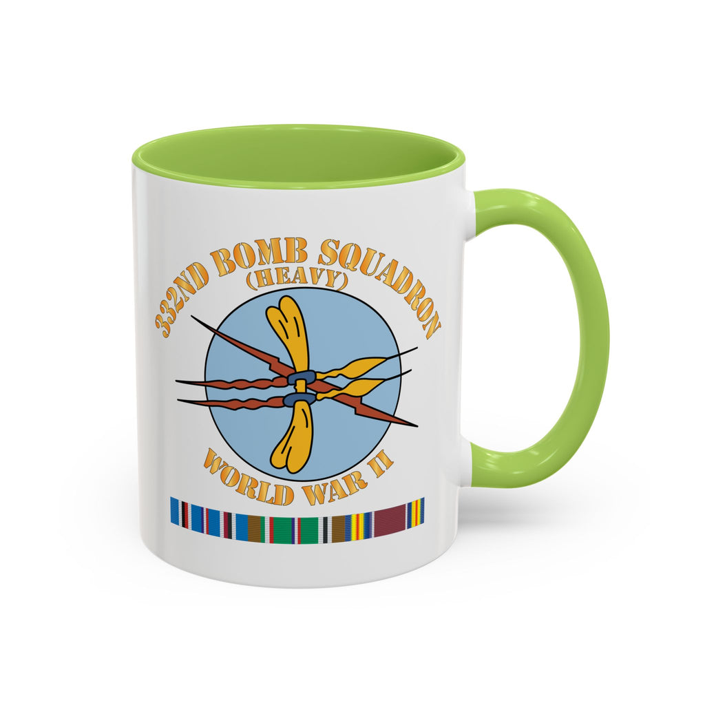 Accent Coffee Mug - AAC - 332nd Bomb Squadron WWII w SVC X 300