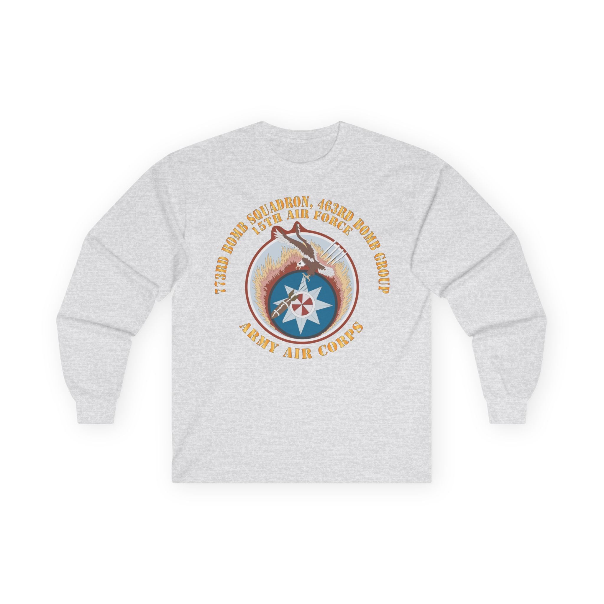 Unisex Long Sleeve Tee - AAC - 773rd Bomb Squadron, 463rd Bomb Group - 15th AF X 300